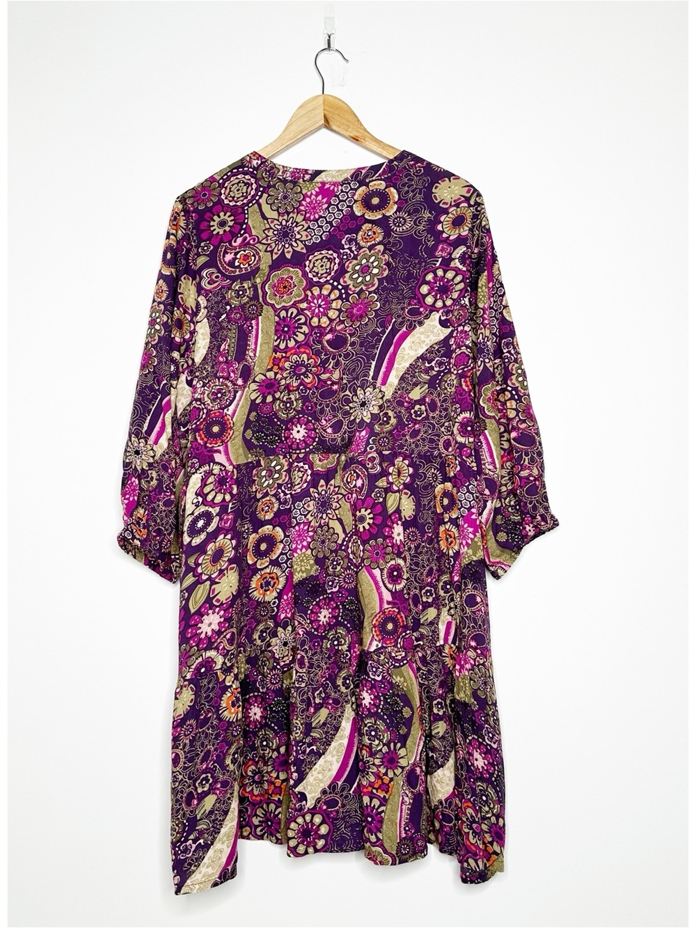 Natural Life Boho Tunic Mini Dress Floral Size L - Picture 2 of 9
